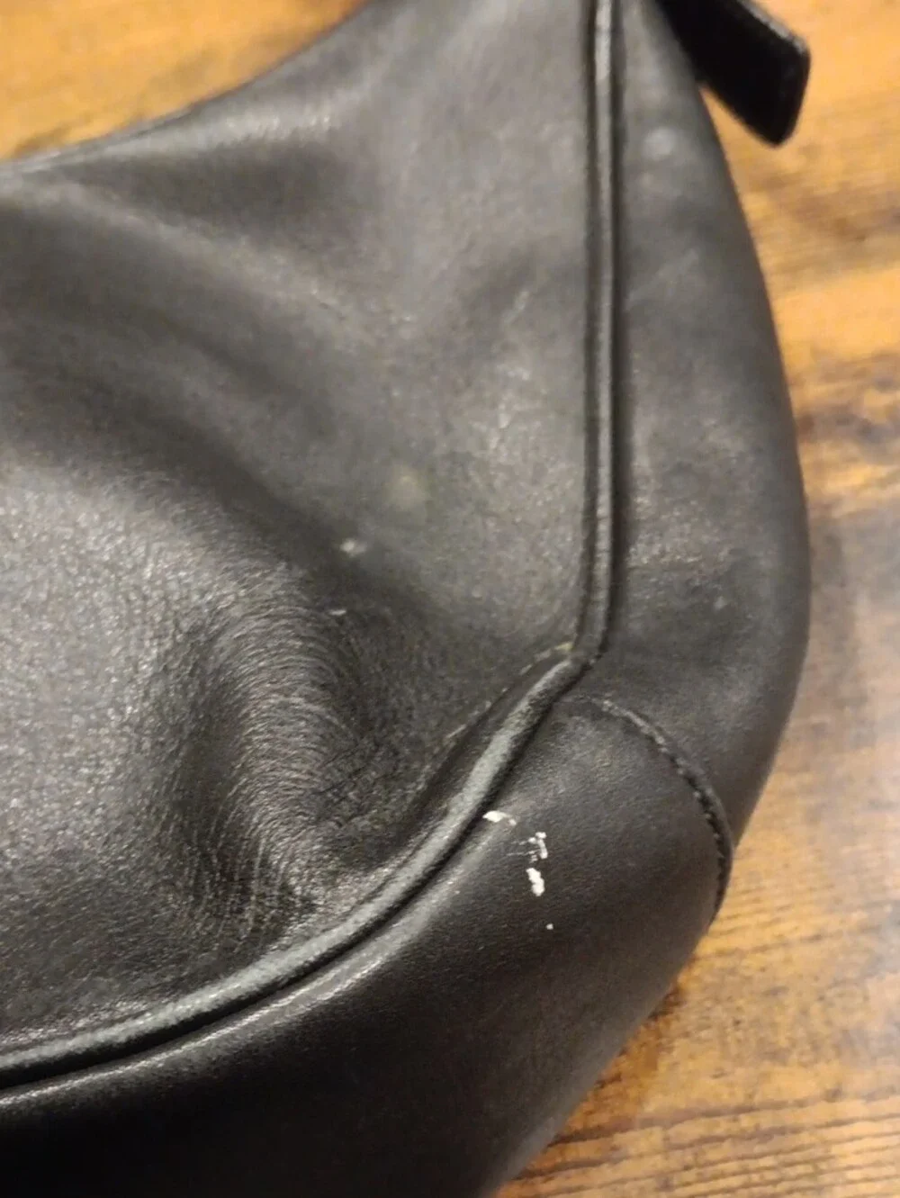Vintage Coach Legacy West Zoe Black Leather Hobo Bag 9342